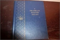 BEN FRANKLIN HALF DOLLAR BOOK WITH CONTENTS