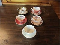 5 Tea Cups