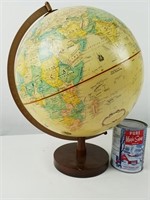 Globe terrestre sur socle en bois, Globemaster