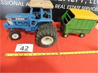 Die Cast Toy Lot  Fork Tractor & JD Bailer