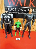 Superman, Batman and Green Lantern Figurines