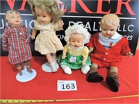 Antique Composite Doll Lot.