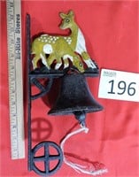 Vintage Cast Iron Mountable Deer Bell