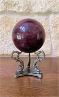 Stone Ball on Stand