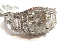 $33,750 Appr. Huge Diamond Ring in Platinum