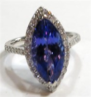 $11,530 Tanzanite & Diamond Ring