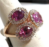 $7990 App. Sapphire and Diamond Ring