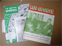 Revue sportive 1955 couverture Maurice richard
