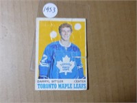 Carte de hockey darryl sittlet recrue 1970 opc