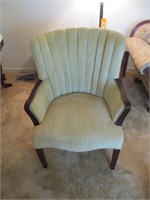 Wood and Cloth Chair