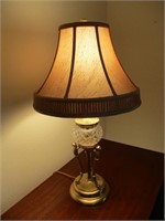 Metal and Glass Table Lamp