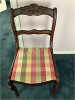 Wood Straight Back Chair