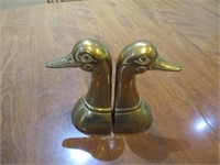 (2) Solid Brass Book Ends