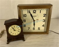 Two Hammond electric clocks as found