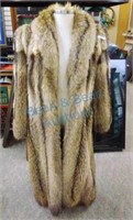 Full length fur coat