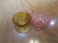 (2) Glass Desert Bowls