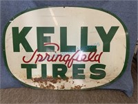 Large Kelly Springfield tires saying 6 feet wide