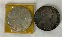 1780 Maria Teresa 1oz silver coins