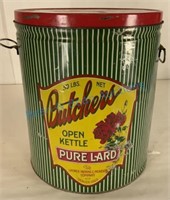 50 lb Butchers open kettle lard tin  Denver