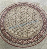 Contemporary round area rug 8 foot in diameter