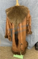 Custom Buffalo and fur coat