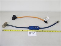 Voltec In-Line GFCI + 3-Outlet Extension Cord