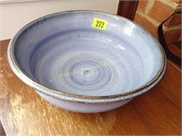 Blue pottery bowl from Naples