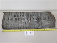 Vintage Reno Oil Co. Metal Cut Out / Sign (No Ship