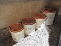 (4) Ceramic Coffee Jars