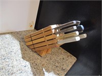 (8) Kitchen Knifes with Knife Holder