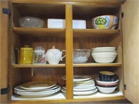Assorted Plates, Bowls and Dispensers