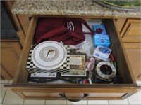 Assorted Hot Plates, Tooth Picks, and Bags