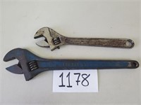 Crescent 15" and Tru-Fit 12" Adjustable Wrenches