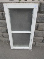 2 PANE FROSTED PRIVACY WINDOW 18.5X35 INCHES
