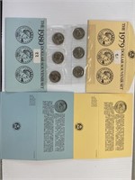 2 Dollar Souvenir Sets UNC 1979 & 1980