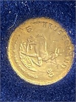 14KT Solid Gold Mini Kruggerand w/Certificate