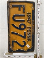 1947 Pennsylvania License