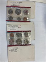 1970, 1971,1972 uncirculated mint sets x 3