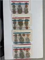 1973, 1974, 1975, 1976 US Mint Sets UNC-  x 4
