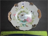 LOVELY HAND PAINTED ROSE PLATE