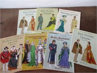 7 History of Costume Series Paper Doll Books