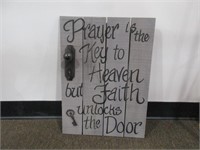 Hanging Prayer Sign