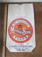 Unused Morning Star Flour Bag Clinton IN