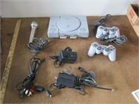 Sony Playstation w/2 Controllers Cords Microphone