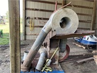 Antique Hammer Mill c/w 3 Screens & Dust Cyclone