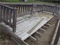 PRESSURE TREATED DECK SECTION W/ RAIL-