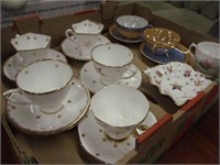 7 CHINA CUPS/ SAUCERS