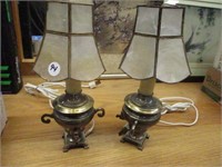 2 SM ACCENT LAMPS 10" TALL
