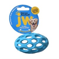 JW Pet Hol-ee Football Rubber Dog Toy Mini (3.75 )