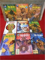 9 Issues of Neil Galman's Mr Hero Comic Books